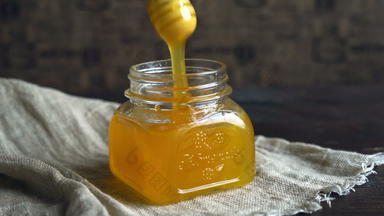 蜂蜜Jar沥干架蜂蜜碗表格蜂蜜滴瓶